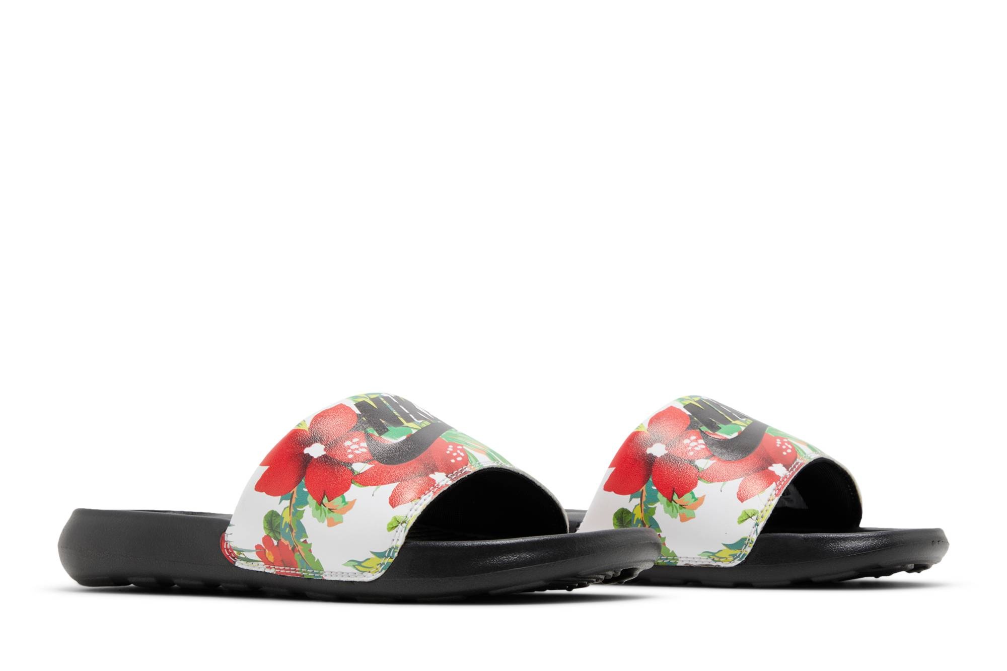 Wmns Victori One Printed Slide 'Floral - Black' - 8