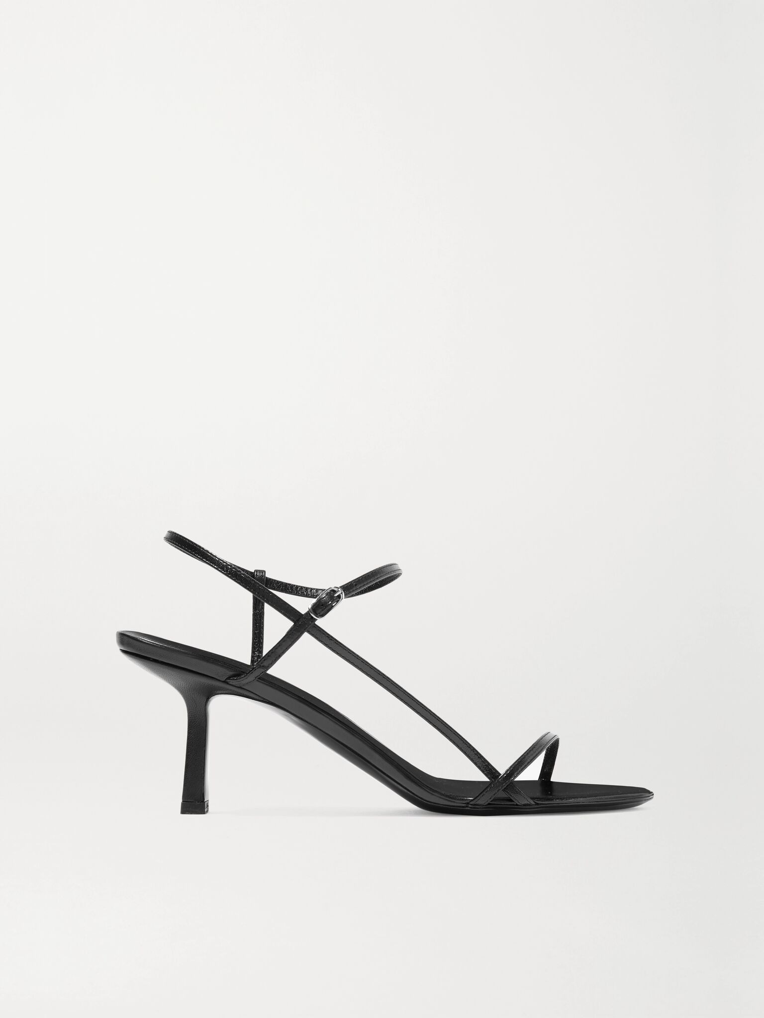 Bare leather sandals Black - 1
