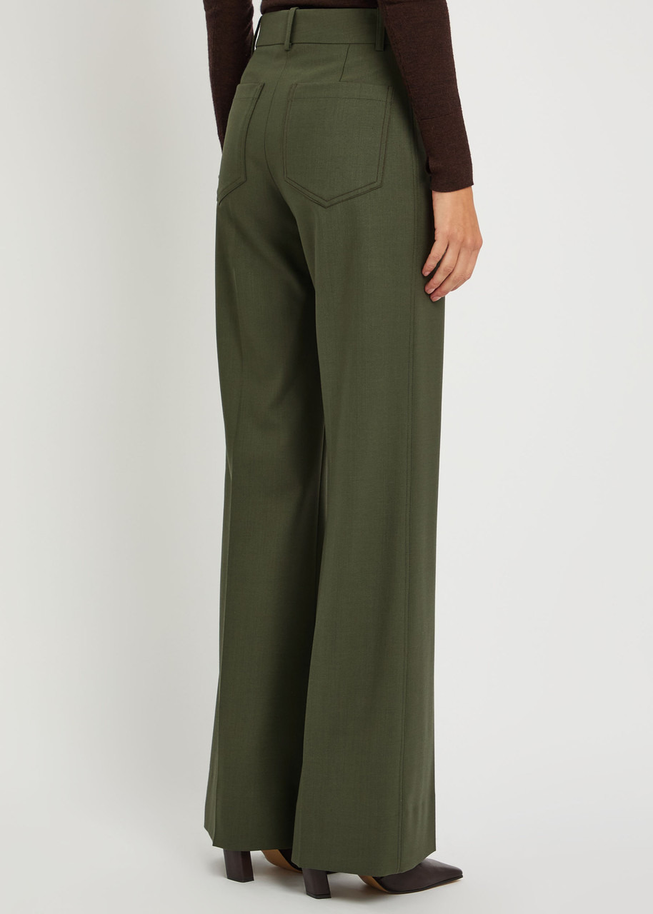 Victoria Beckham Alina Twill Trousers - 3