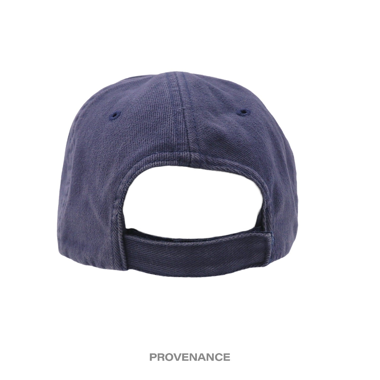 Balenciaga Embroidered Logo Cap - Washed Navy - 6