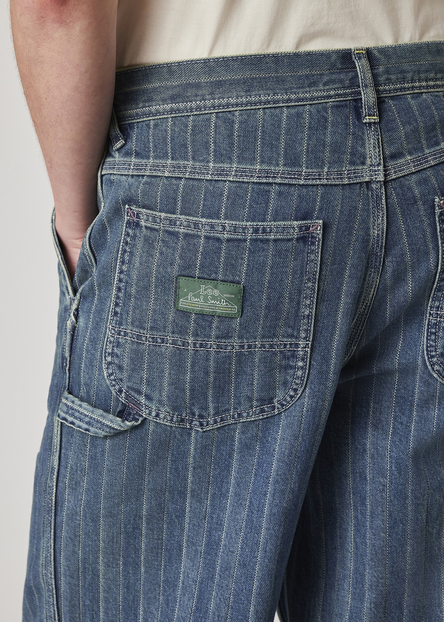 Paul Smith + Lee® Mid-Wash Carpenter Pants - 8