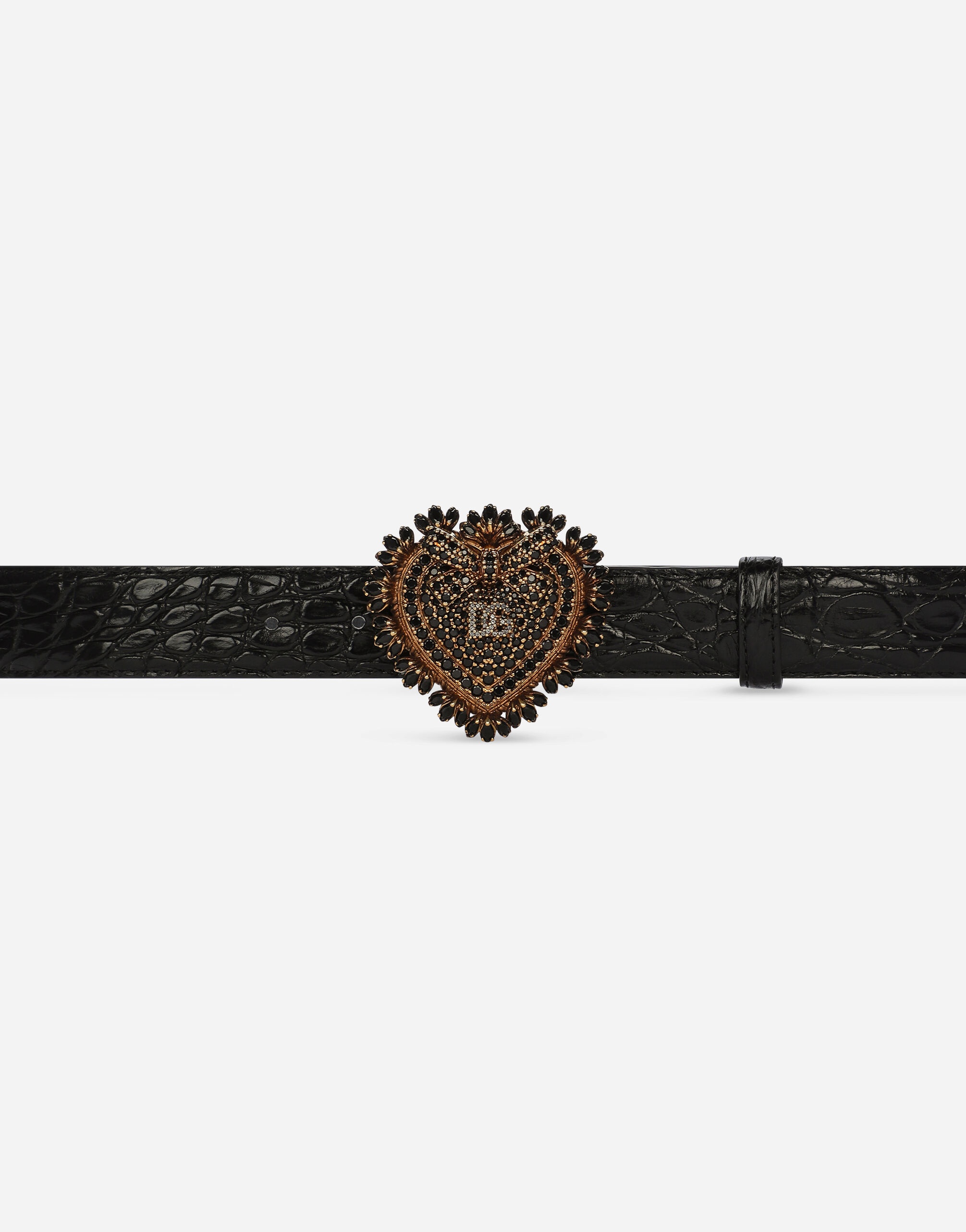 “Fianchi cocco” crocodile skin Devotion belt - 3