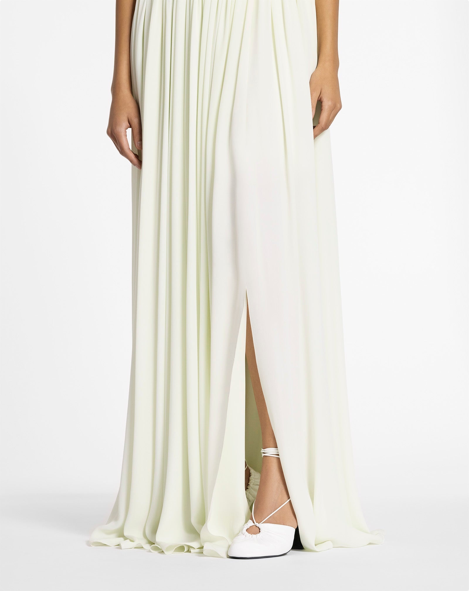 MAXI SKIRT IN SILK GEORGETTE - 6