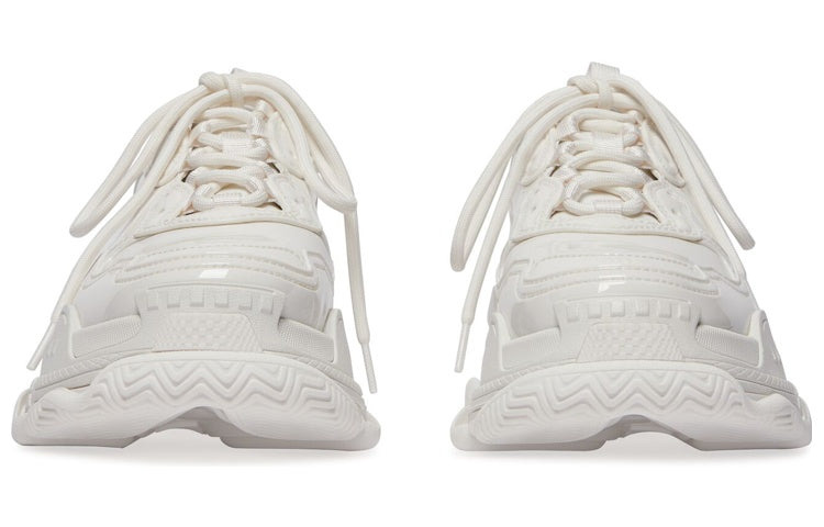 (WMNS) Balenciaga Triple S Sneakers 'White Rubber' 734953W2PAA9000 - 5
