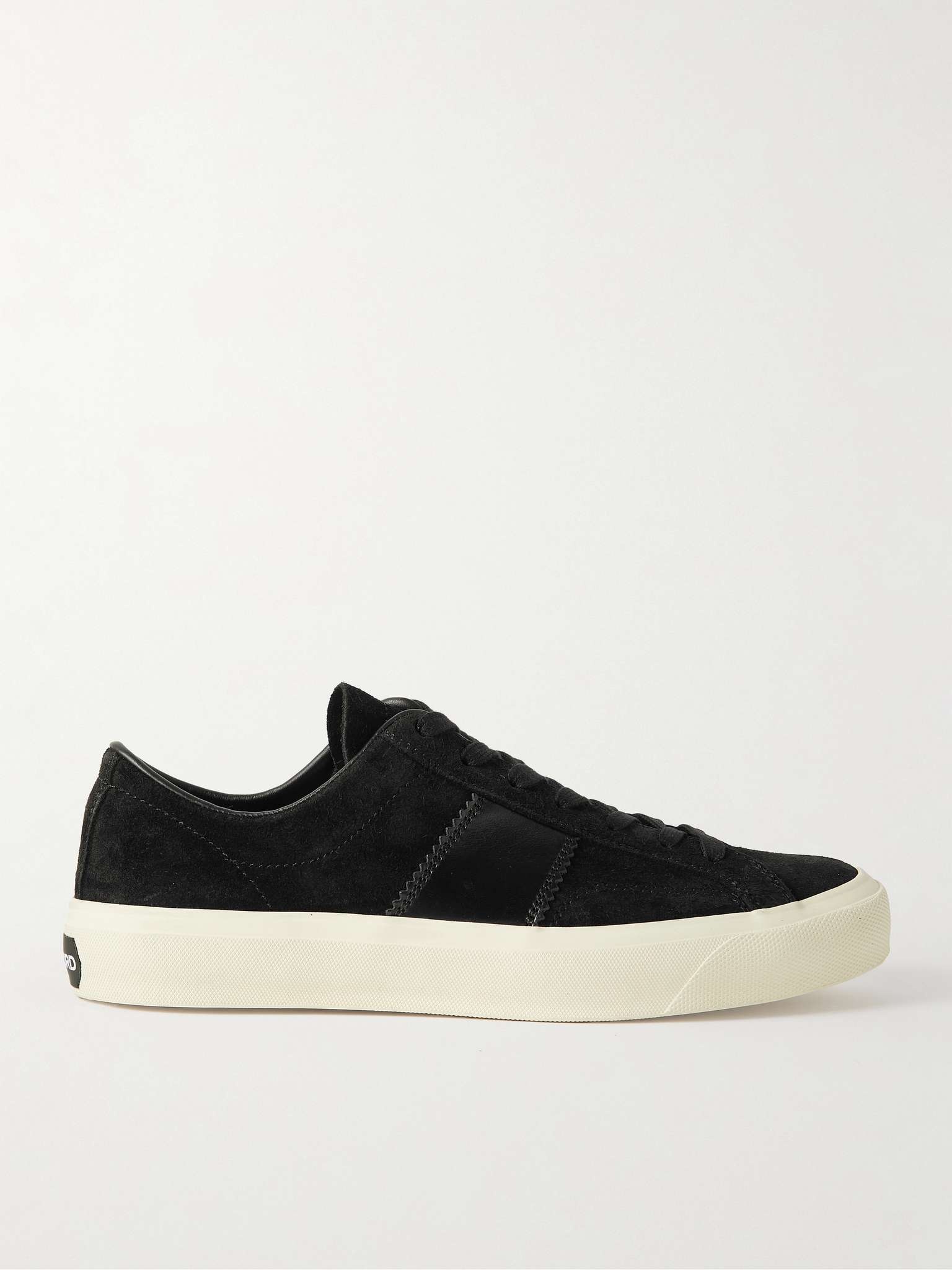 Cambridge Leather-Trimmed Suede Sneakers - 1