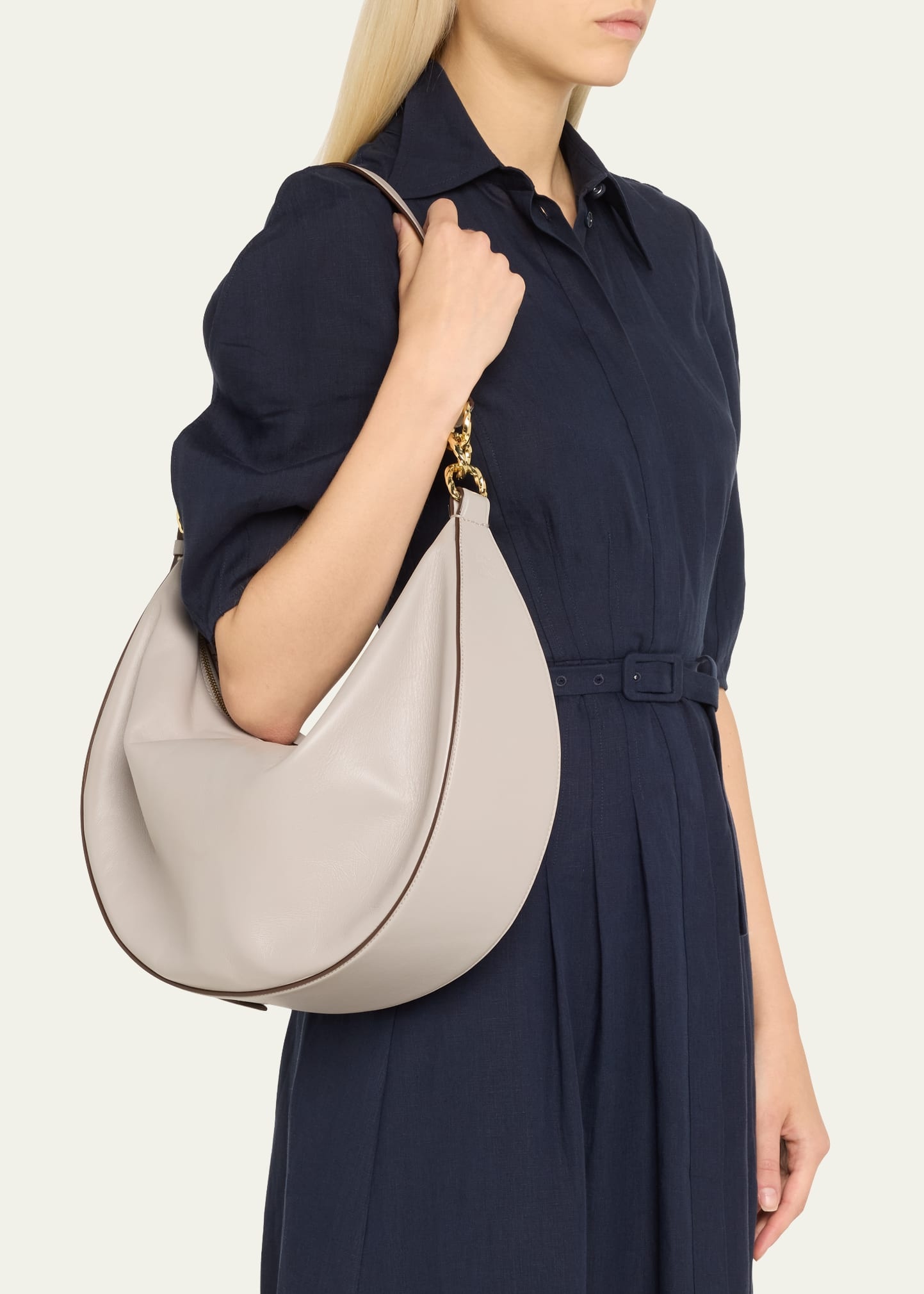 Twyla Large Calf Leather Hobo Bag - 2