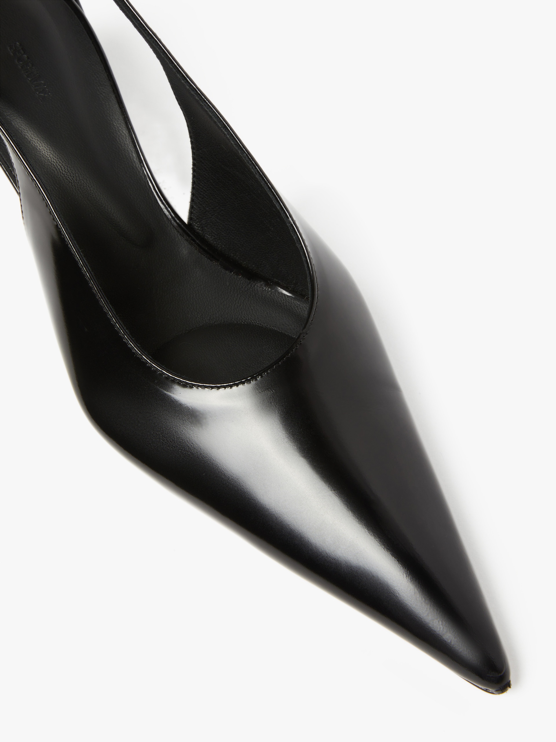 ATTILA Low slingbacks in shiny calfskin with a pointed toe - 4