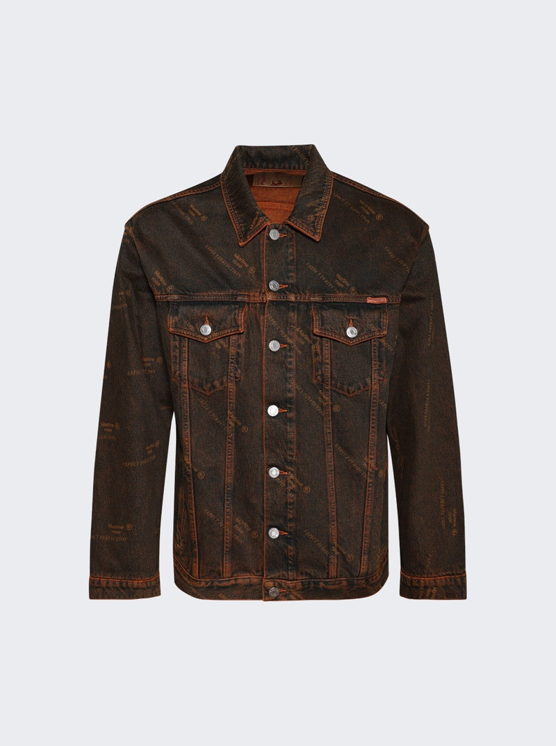 Oversized Denim Jacket Orange Laser 1