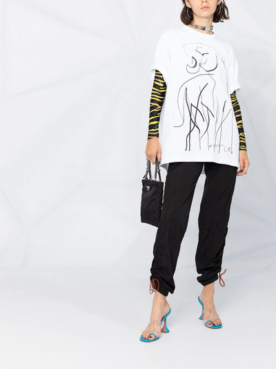 KENZO line-drawing T-shirt outlook