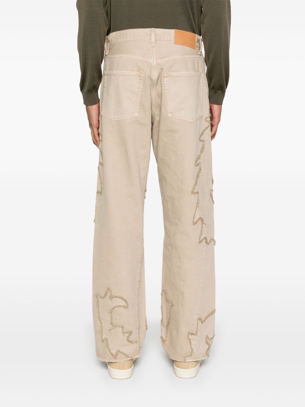 logo-patch jeans - 4