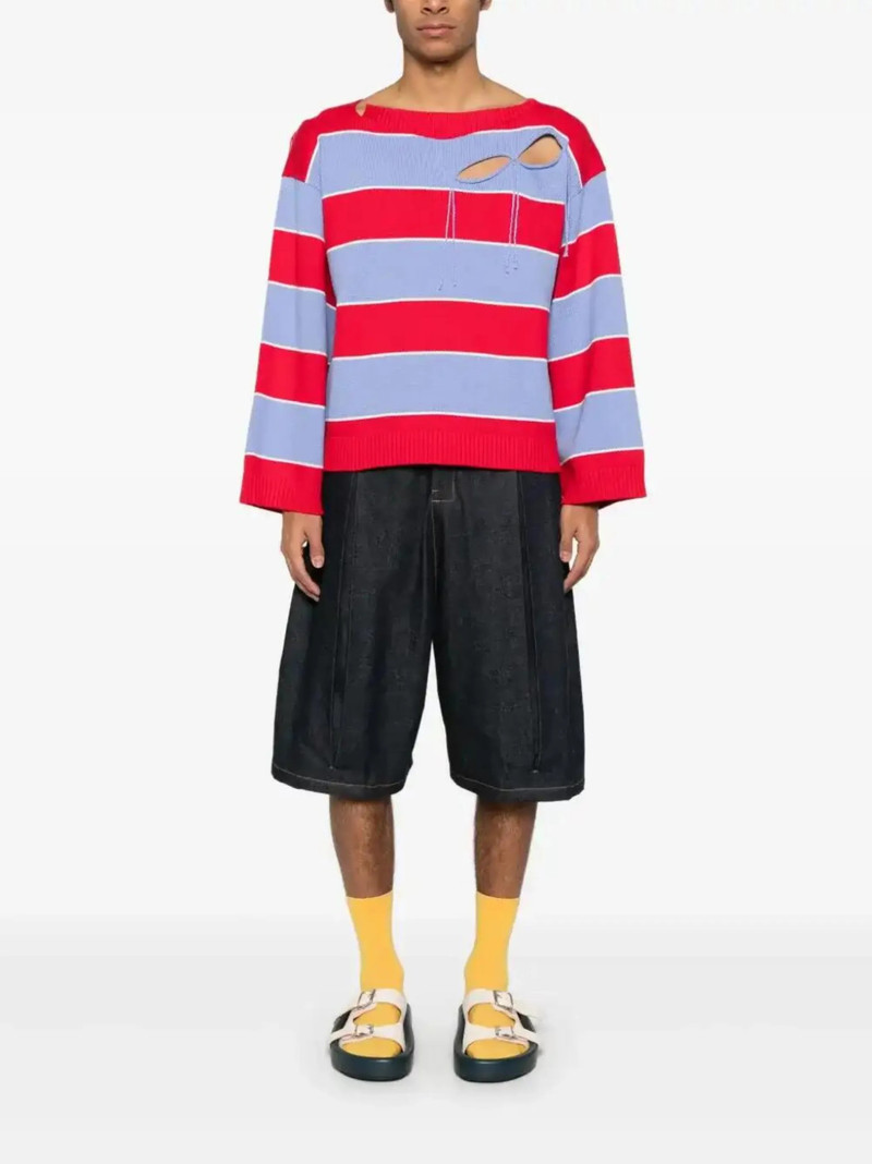 CHARLES JEFFREY LOVERBOY Slash Stripe sweater outlook
