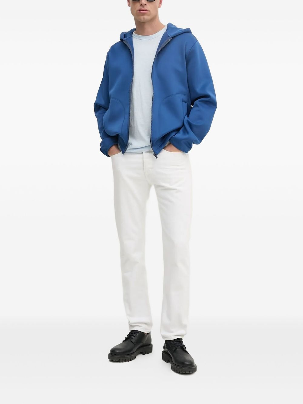 full-zip long-sleeve hoodie - 2