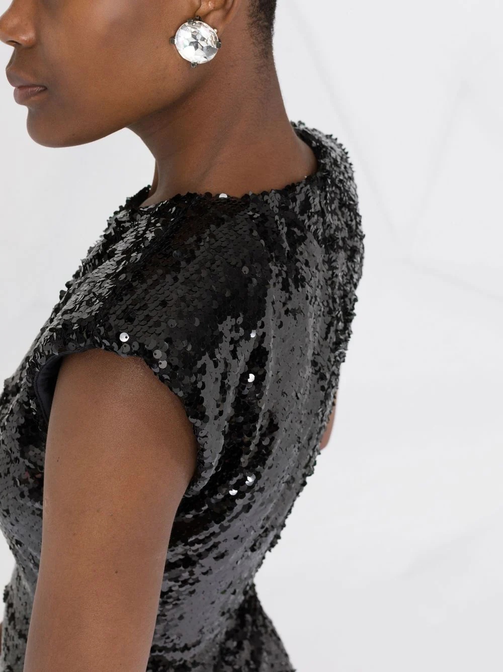 sequin-embellished sleeveless dress - 3