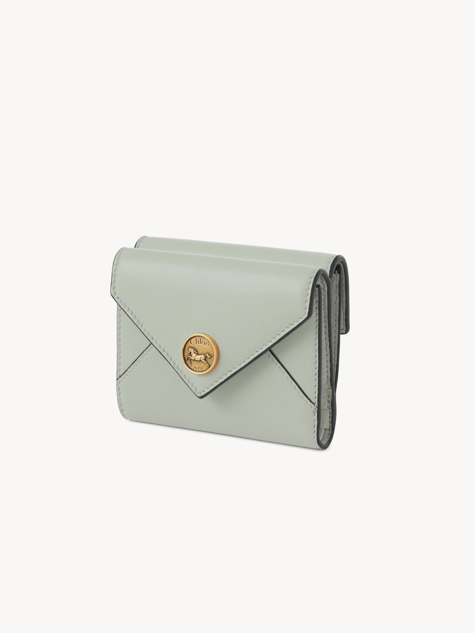 SMALL ENVELOPE TRI-FOLD IN GRAINED LEATHER - 2