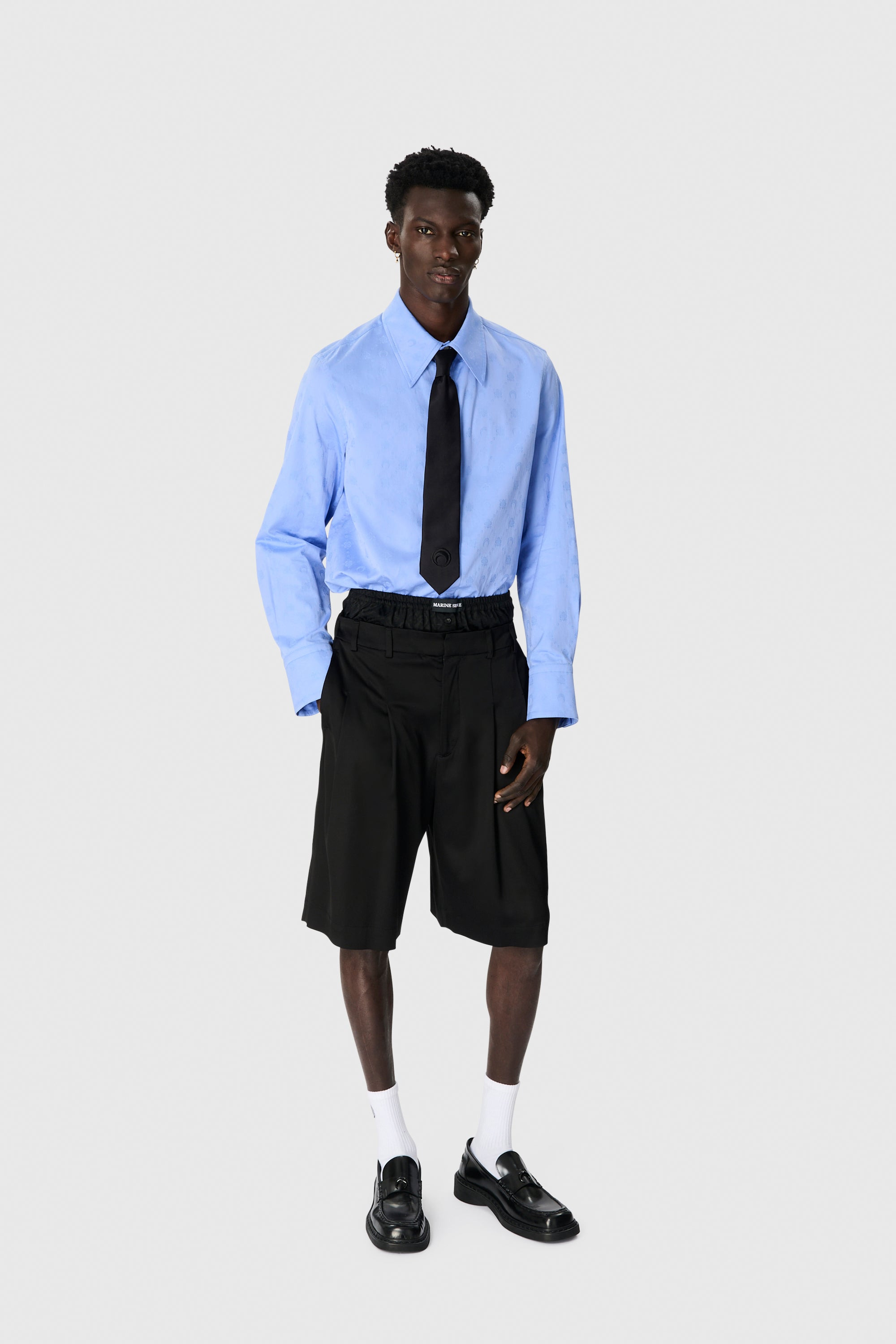 Moonogram Jacquard Poplin LS Shirt - 2