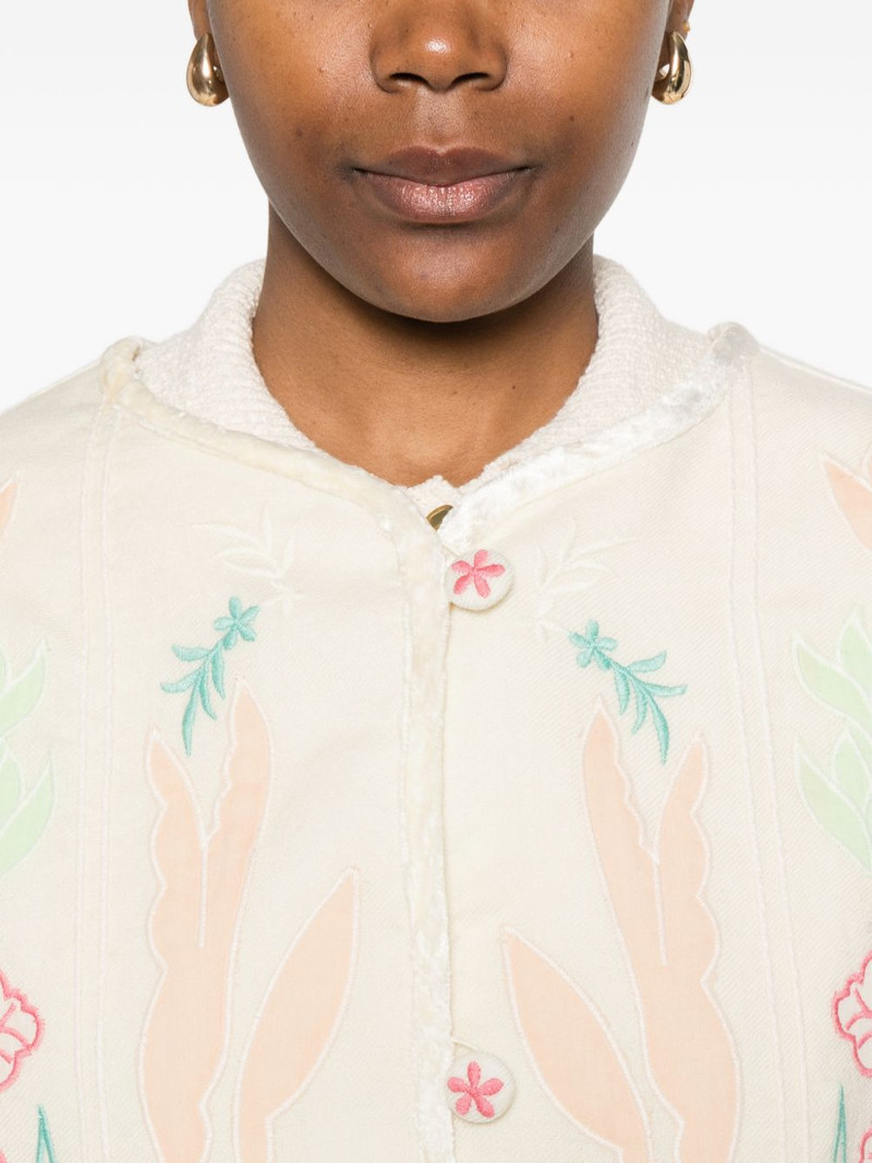 floral-embroidered jacket 5