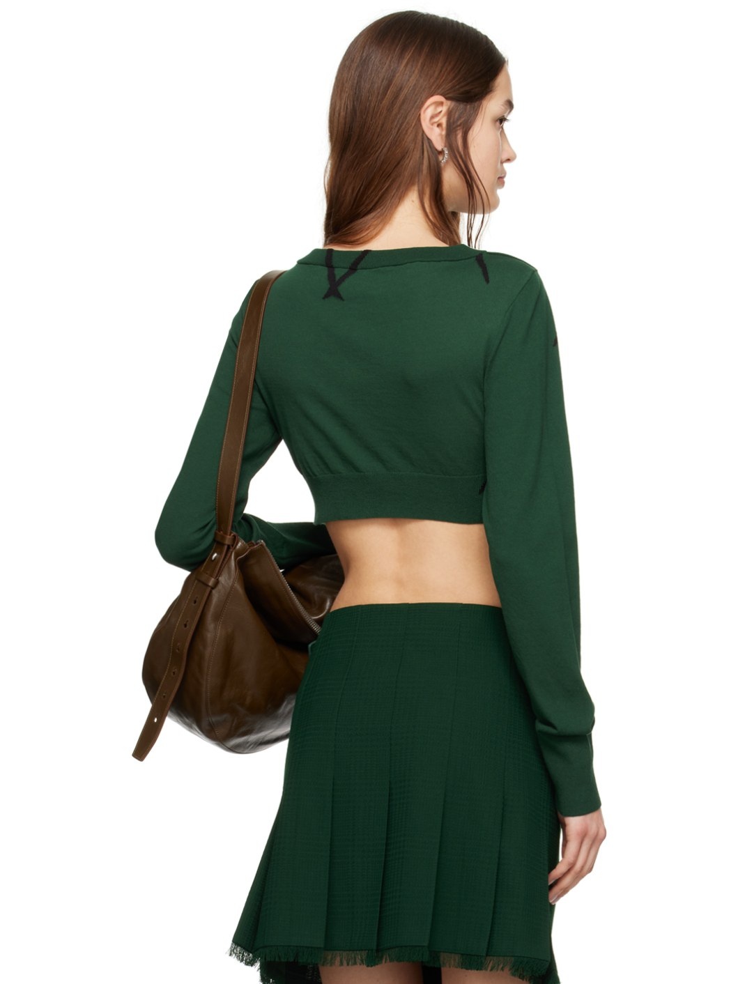 Green Argyle Sweater - 3