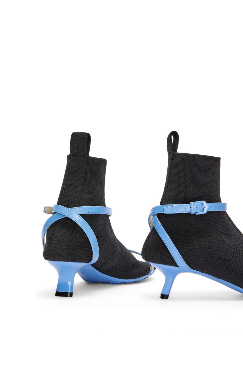 Kitten Heel sock boot in technical knit and lambskin 5