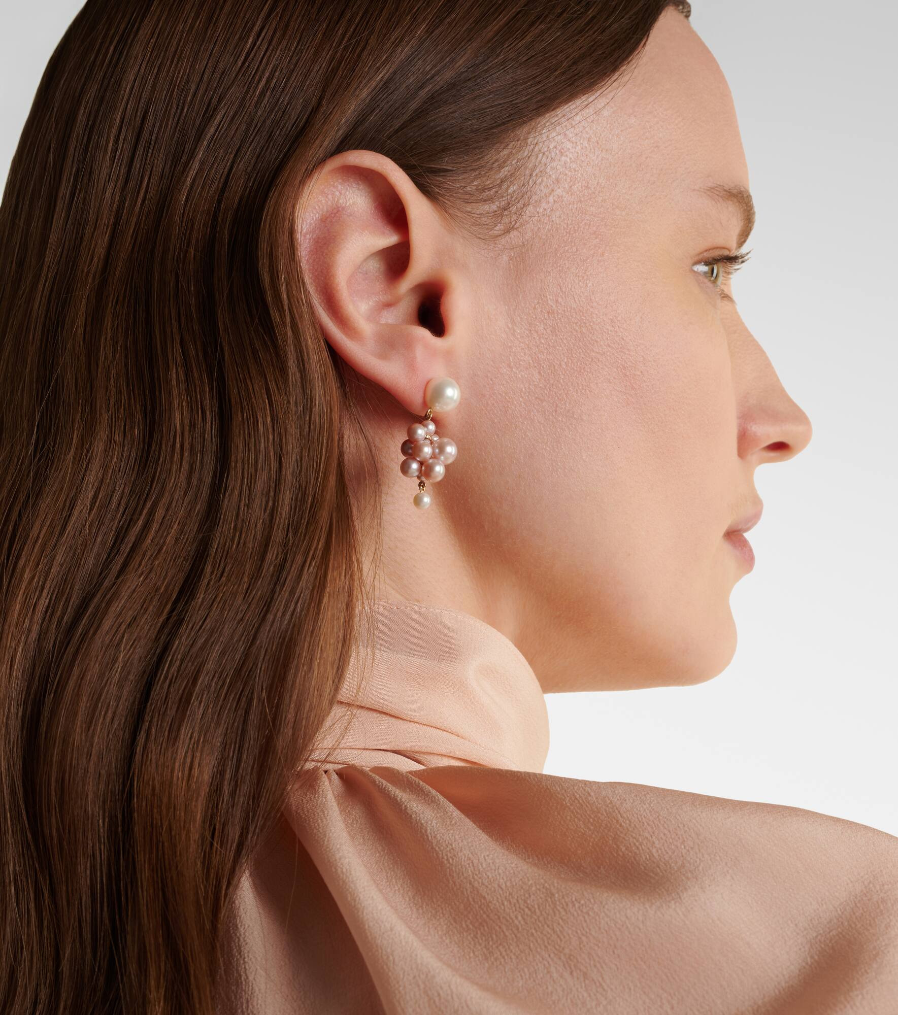 Botticelli 14kt gold earrings with pearls - 3