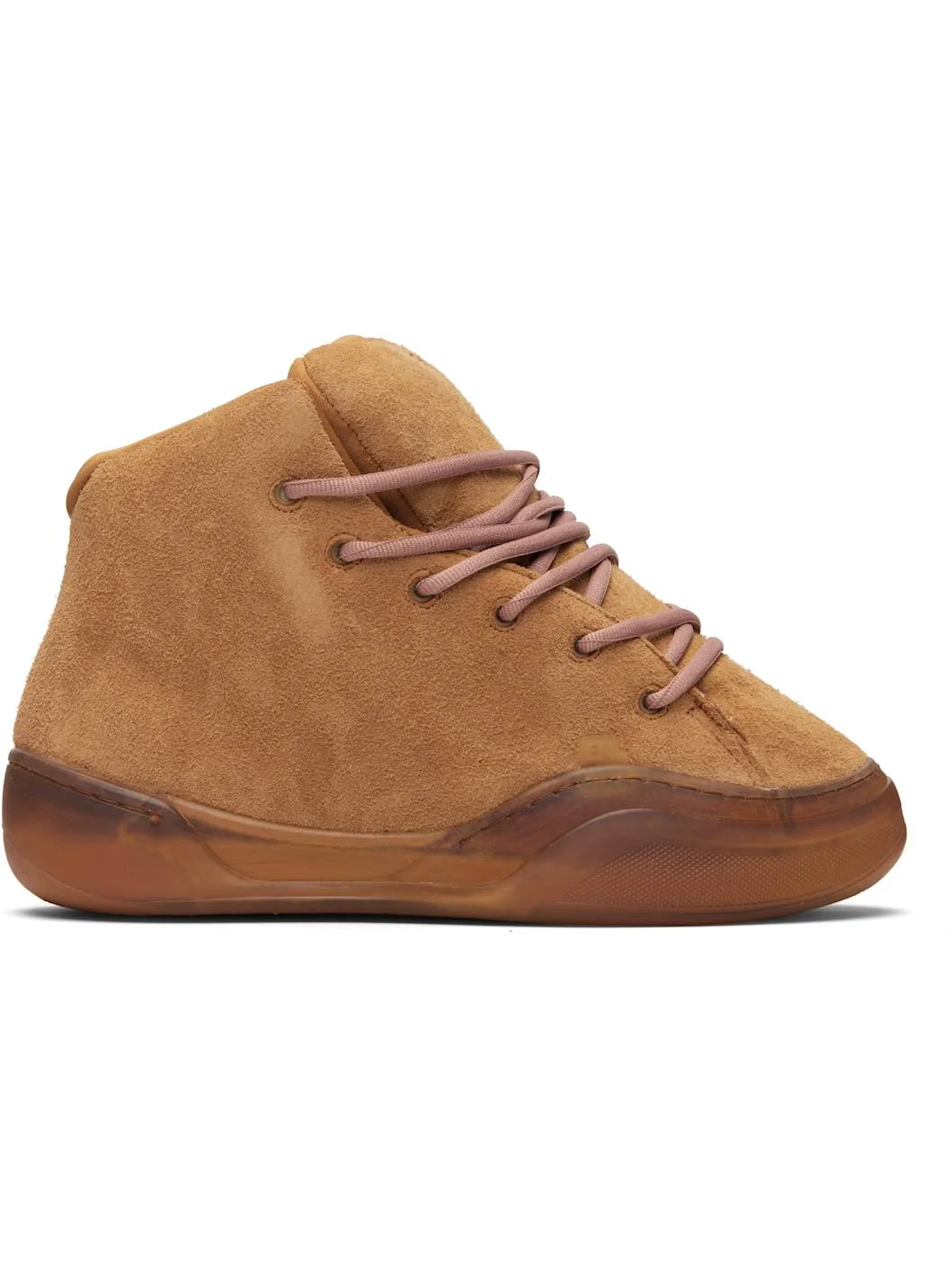 Tan Vamp High Sneakers - 1