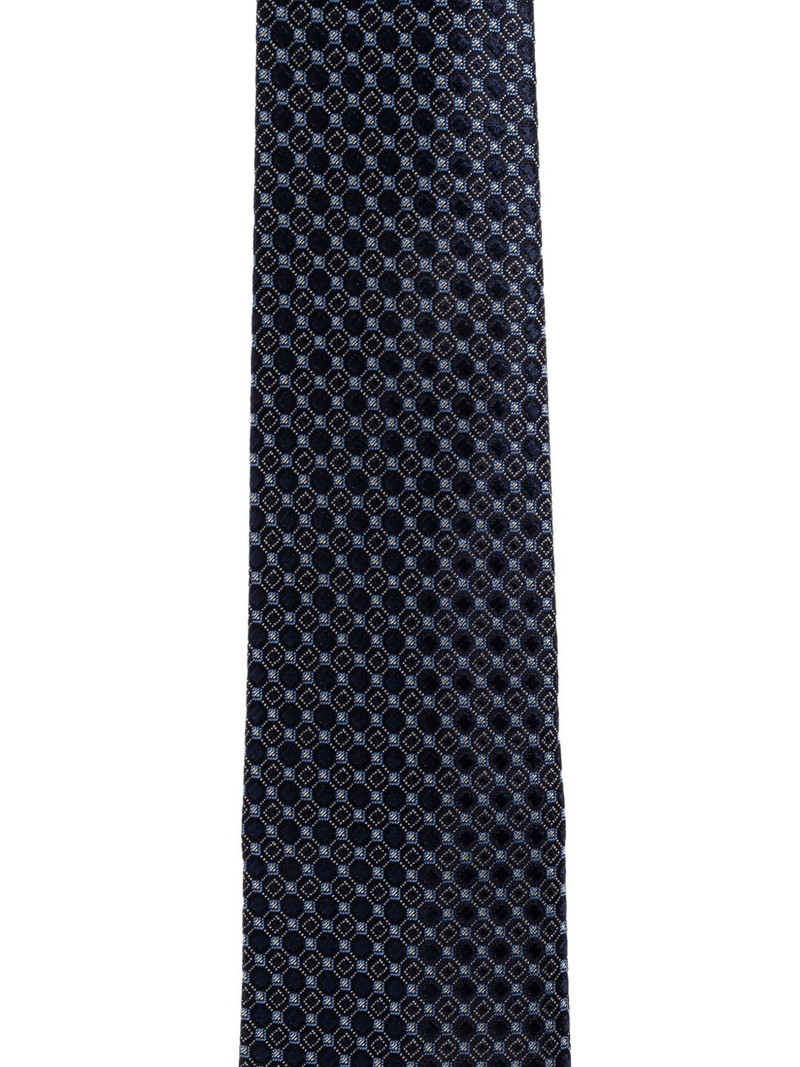 GIORGIO ARMANI geometric print tie outlook