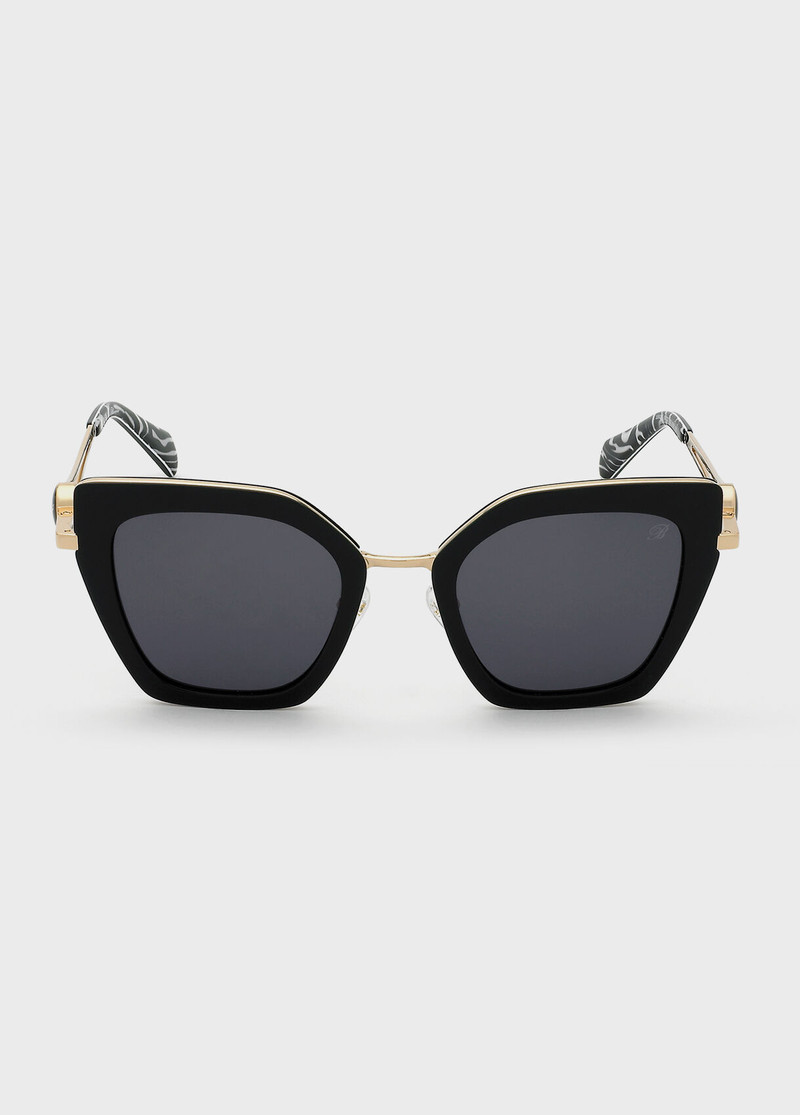 METAL SUNGLASSES WITH ACETATE FRONT 1