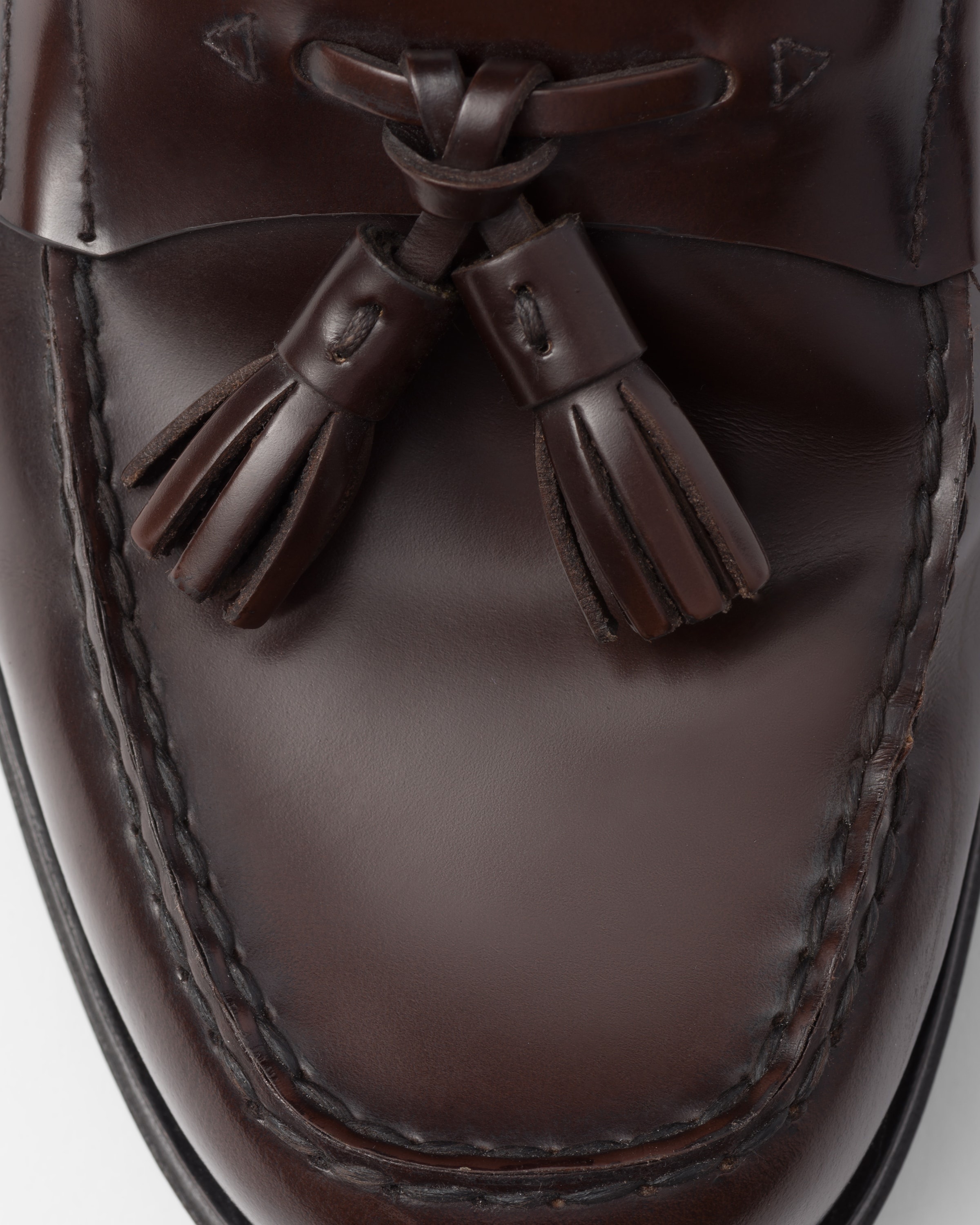 Brushed leather loafers - 6
