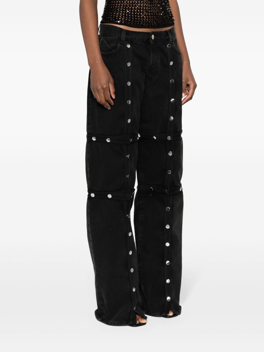 deconsructed low-rise jeans - 3