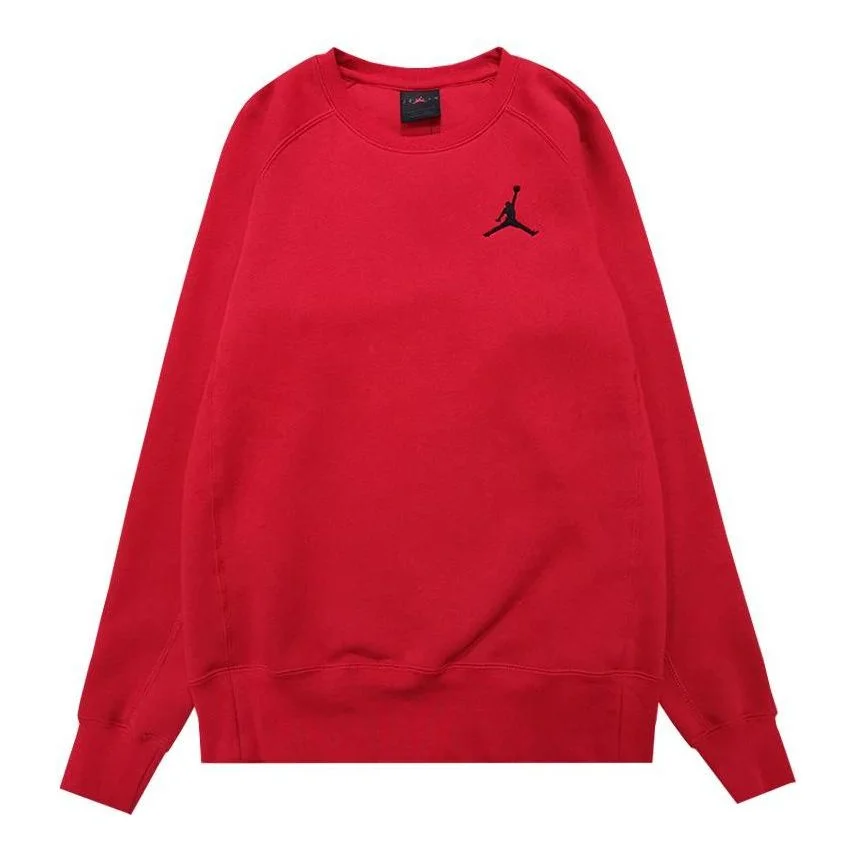 Air Jordan Solid Color Embroidered Hoodie Men's Red CU3024-687 - 1