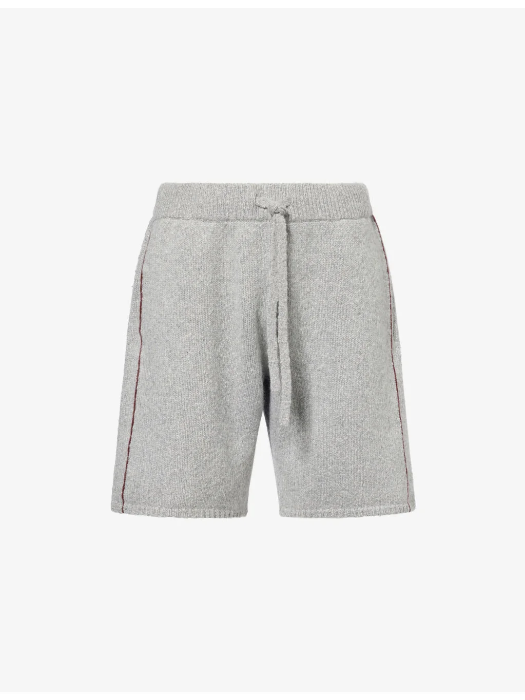 Glacier Contrast-Piping Cashmere Shorts - 1