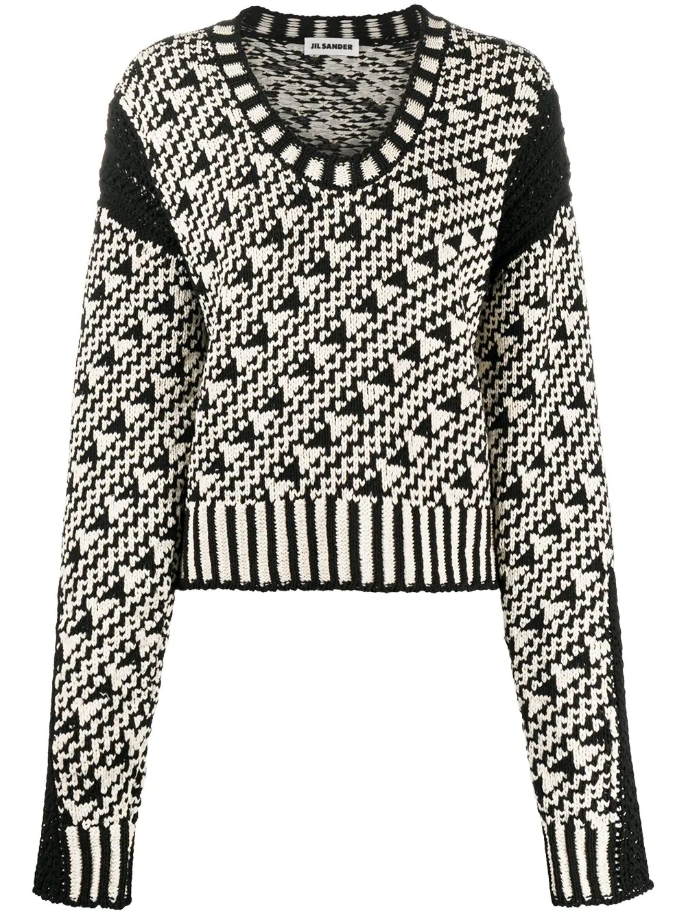 geometric pattern jumper - 1