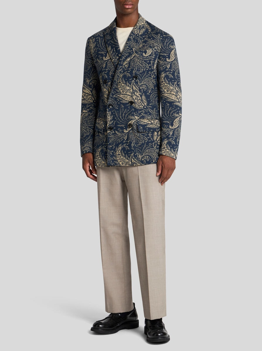 KNIT BLAZER WITH PAISLEY DESIGN - 3