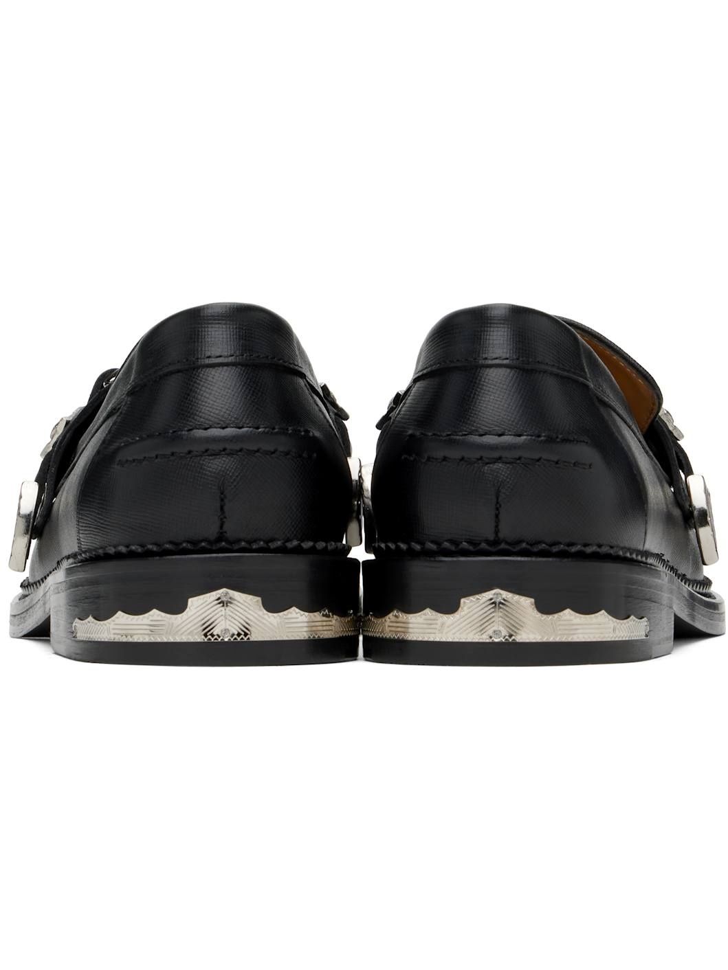 SSENSE Exclusive Black Saffiano Leather Loafers - 2