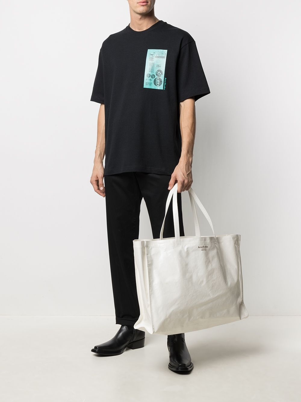 oversized logo-print tote bag - 2