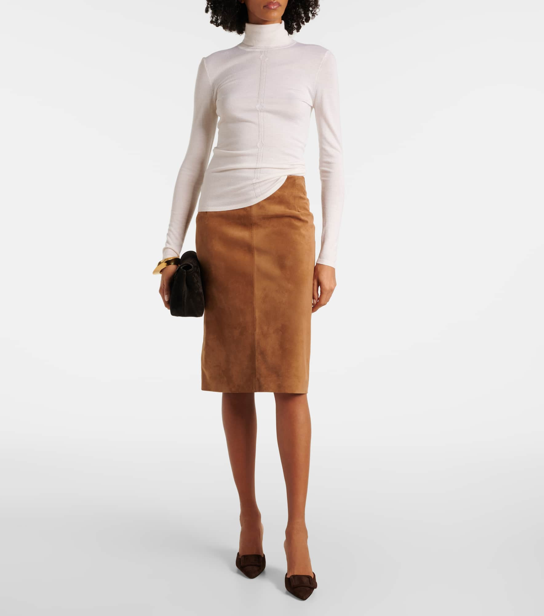 Lady suede pencil skirt - 2