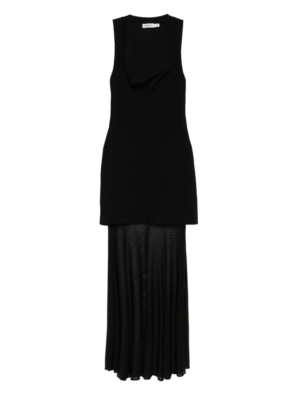 cowl-neck maxi dress - 1