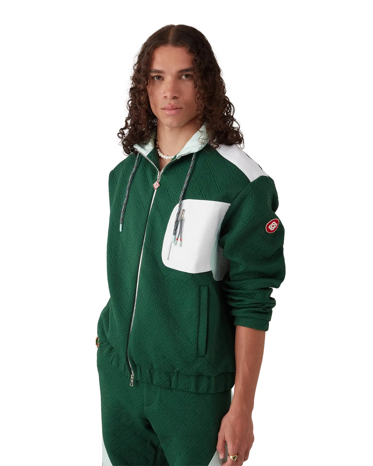 Nylon Monogram Jacquard Jacket - 4