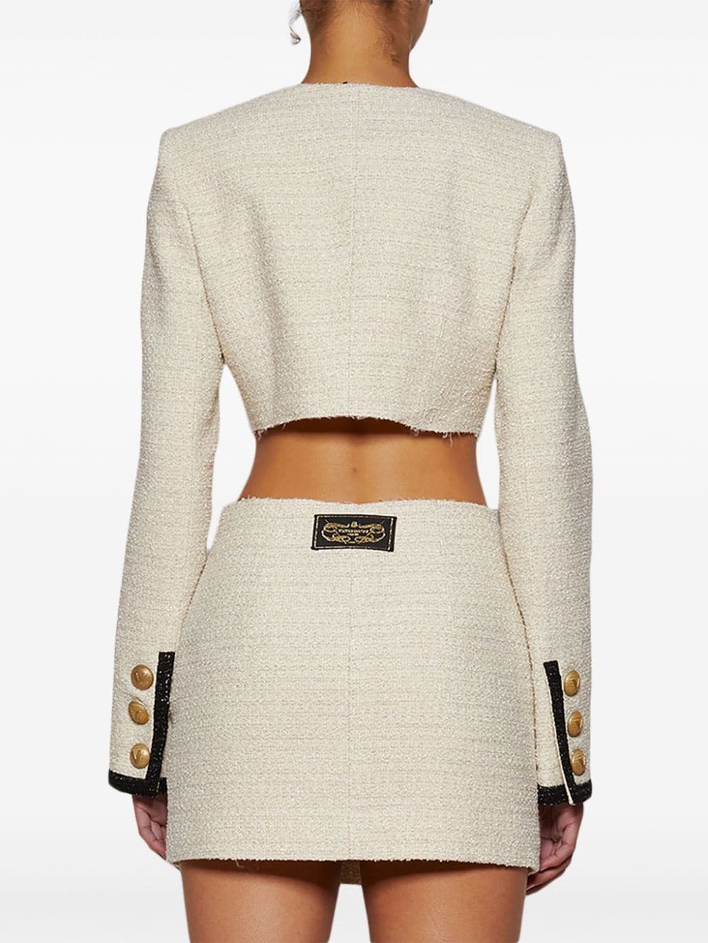 cropped tweed jacket - 5
