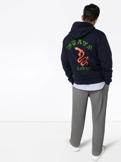 WTAPS Tokyo logo print hoodie outlook