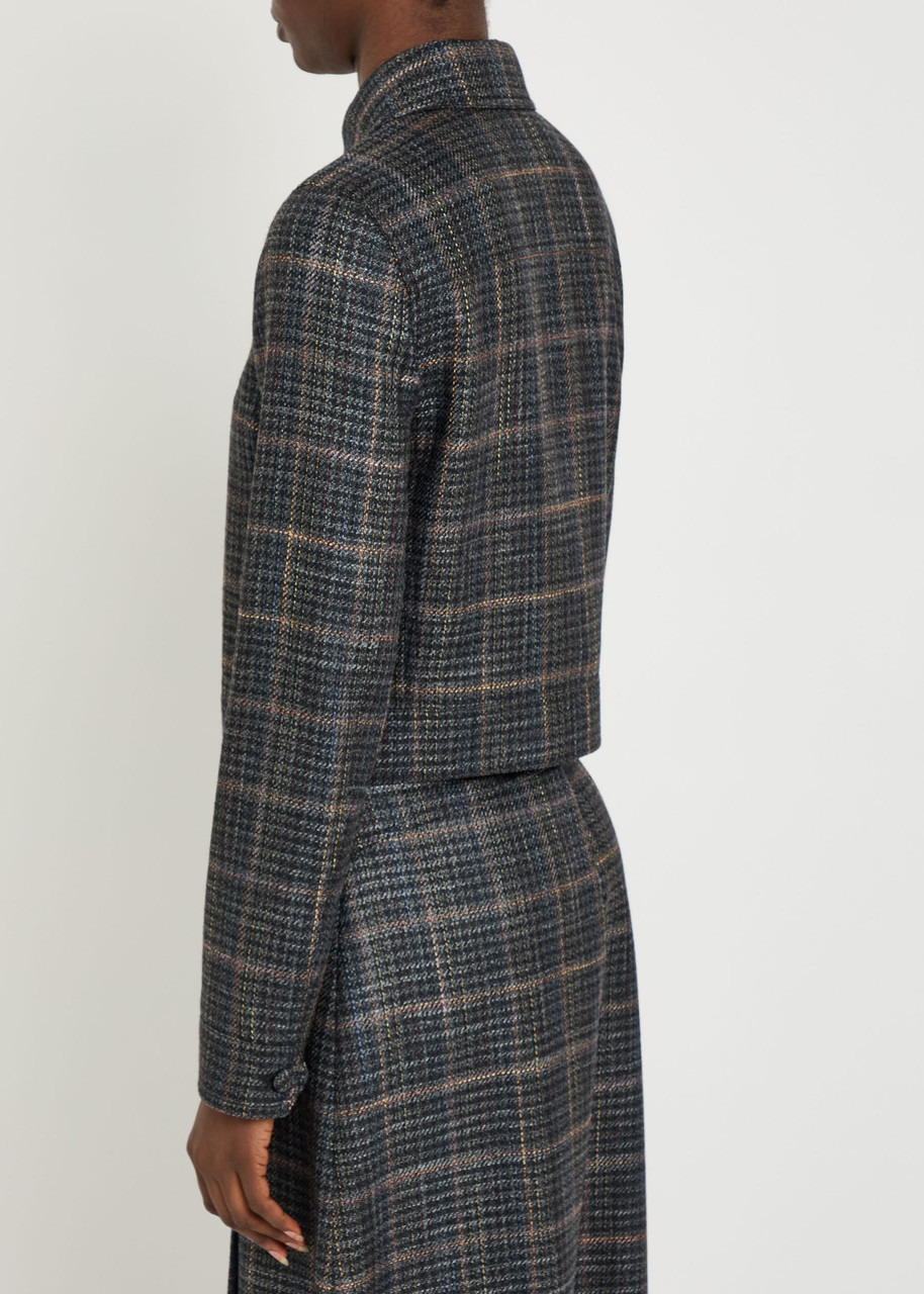 Gabriela Hearst Thereza Plaid Tweed Jacket - 3