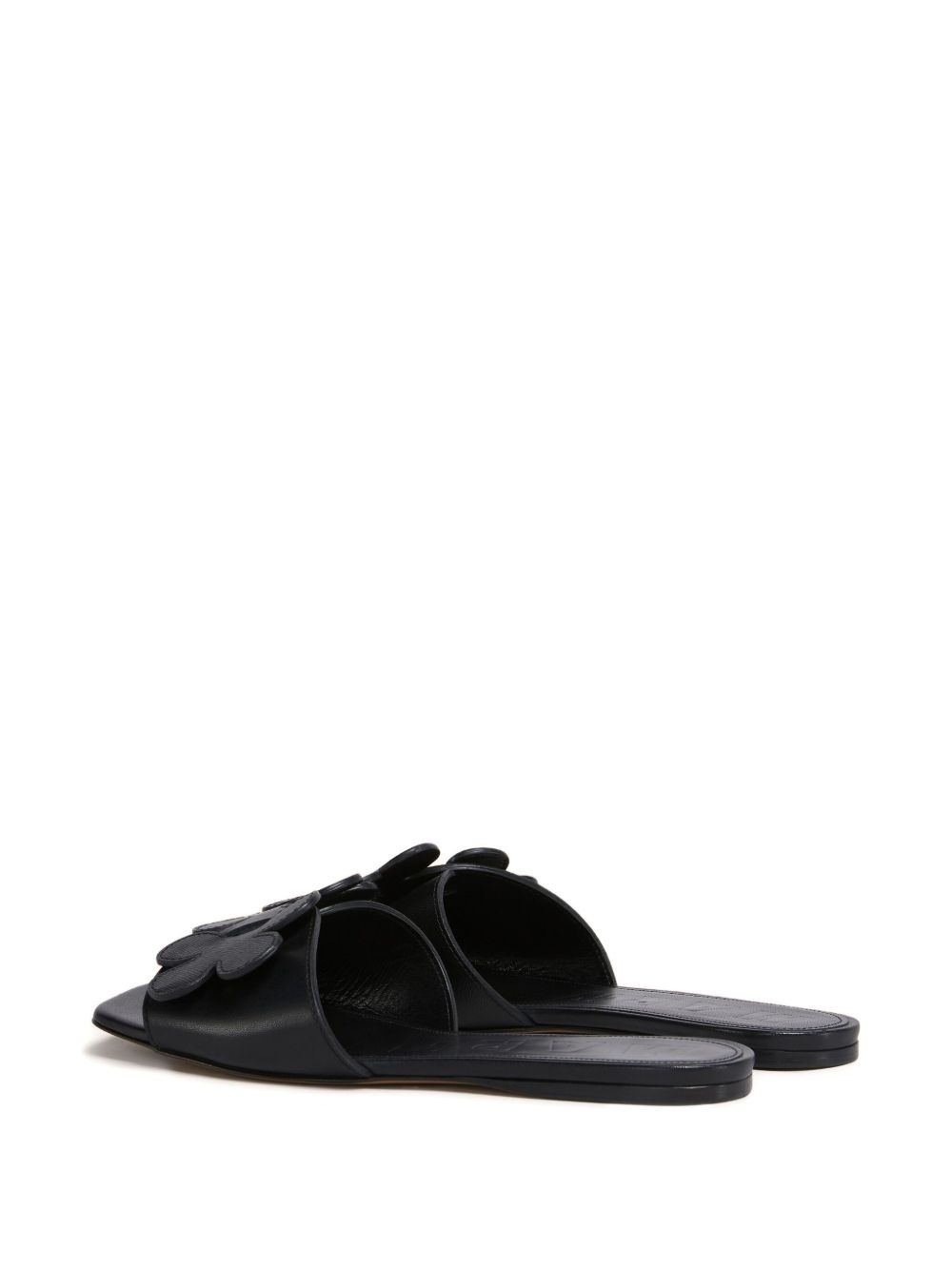 floral-appliqué slide sandals - 3