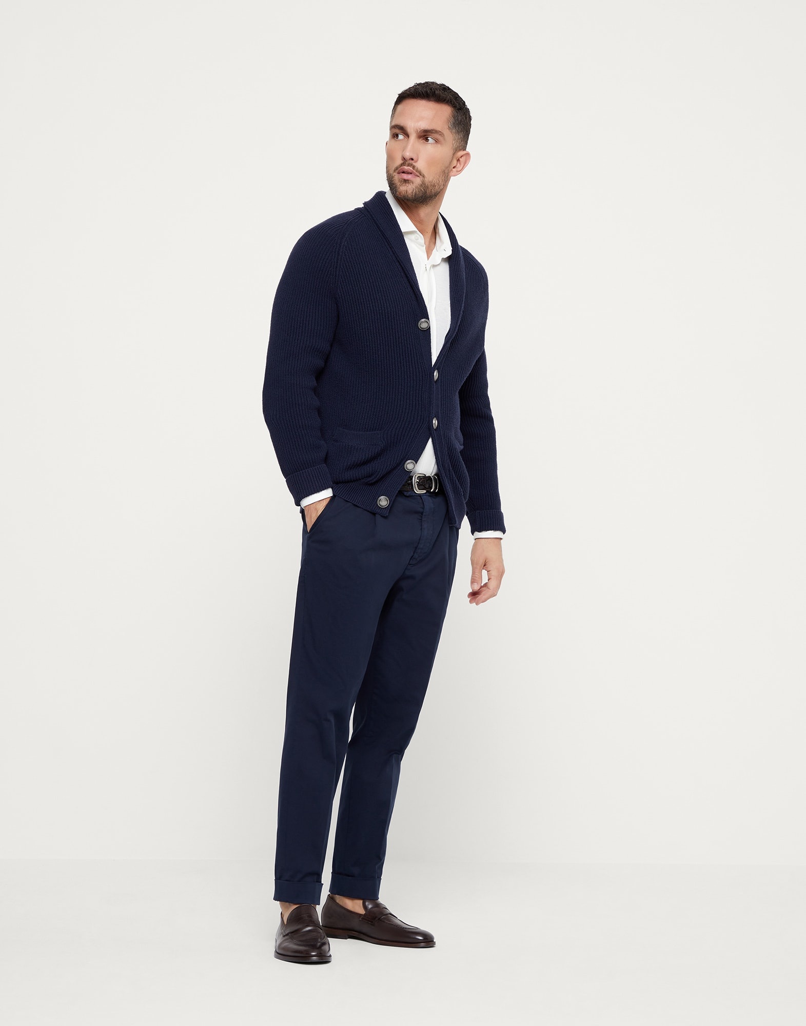 Linen and cotton jersey western shirt - 5