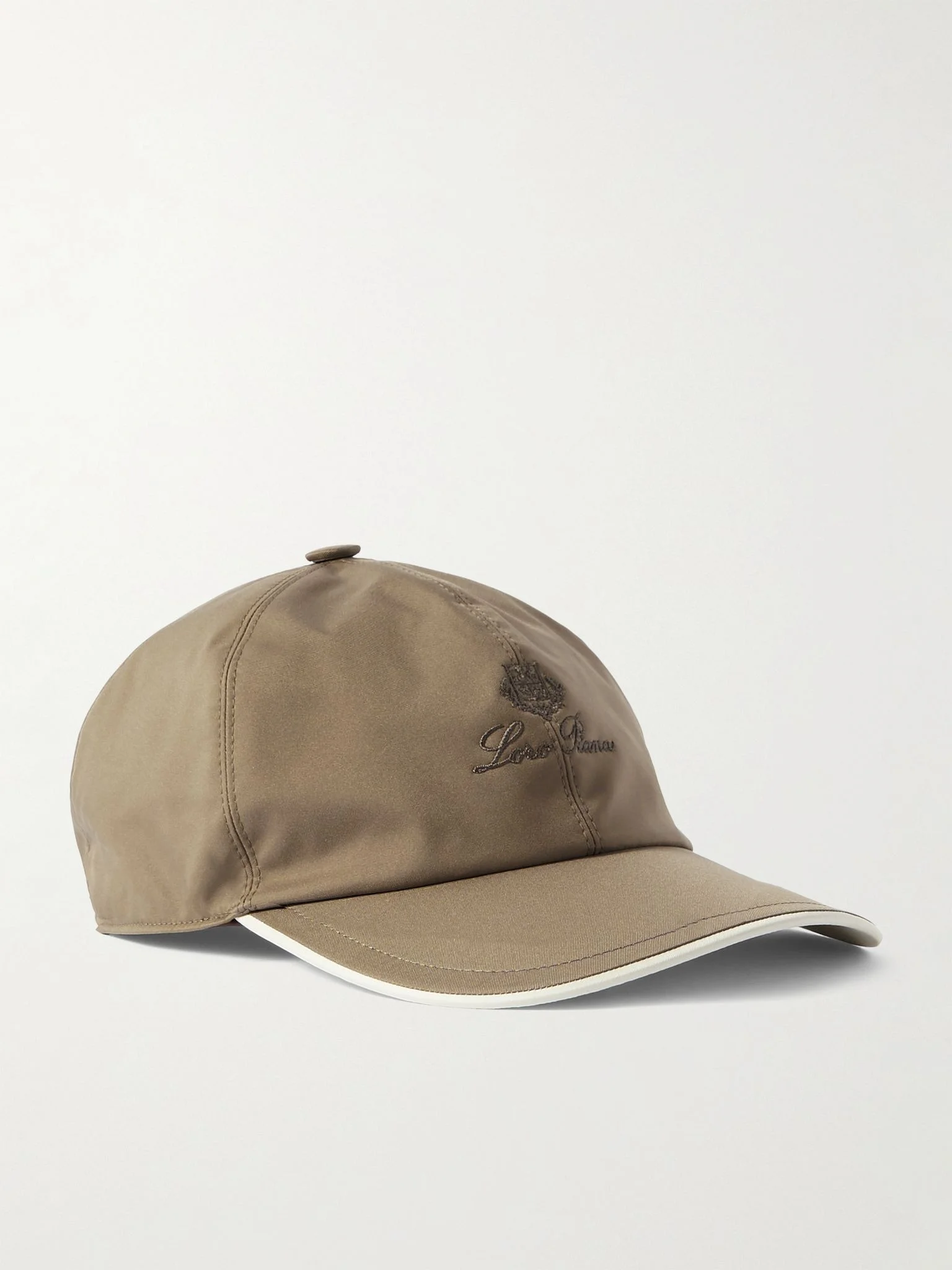 Logo-Embroidered Storm System® Shell Baseball Cap Beige - 1