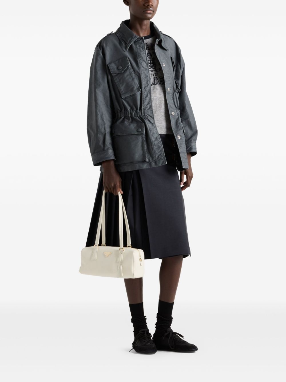 pleated midi skirt - 2