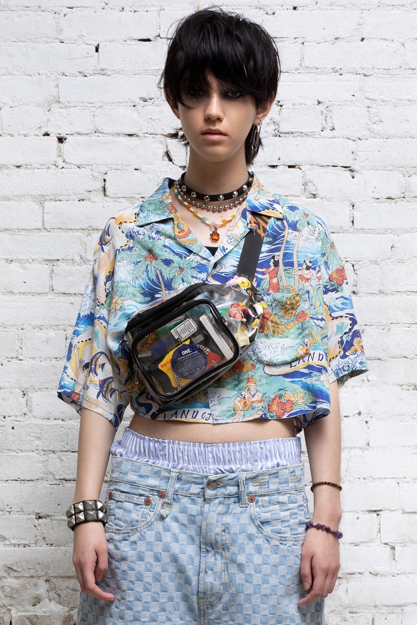Cropped Hawaiian Shirt | R13 Denim Official Site - 3