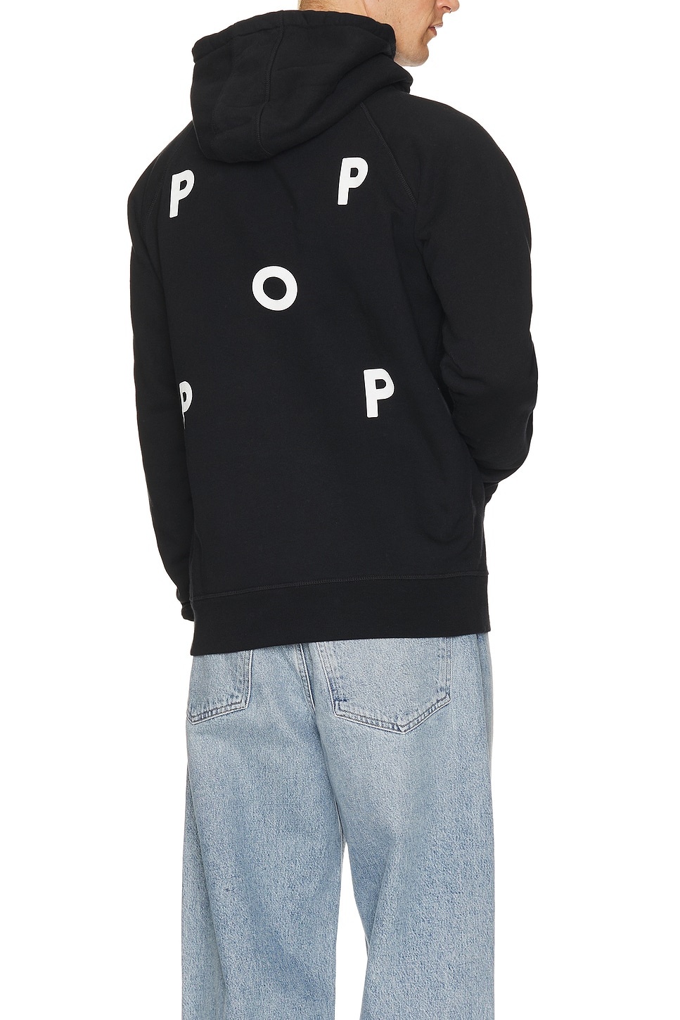 Logo Hooded Sweatshirt in Black/white - 4