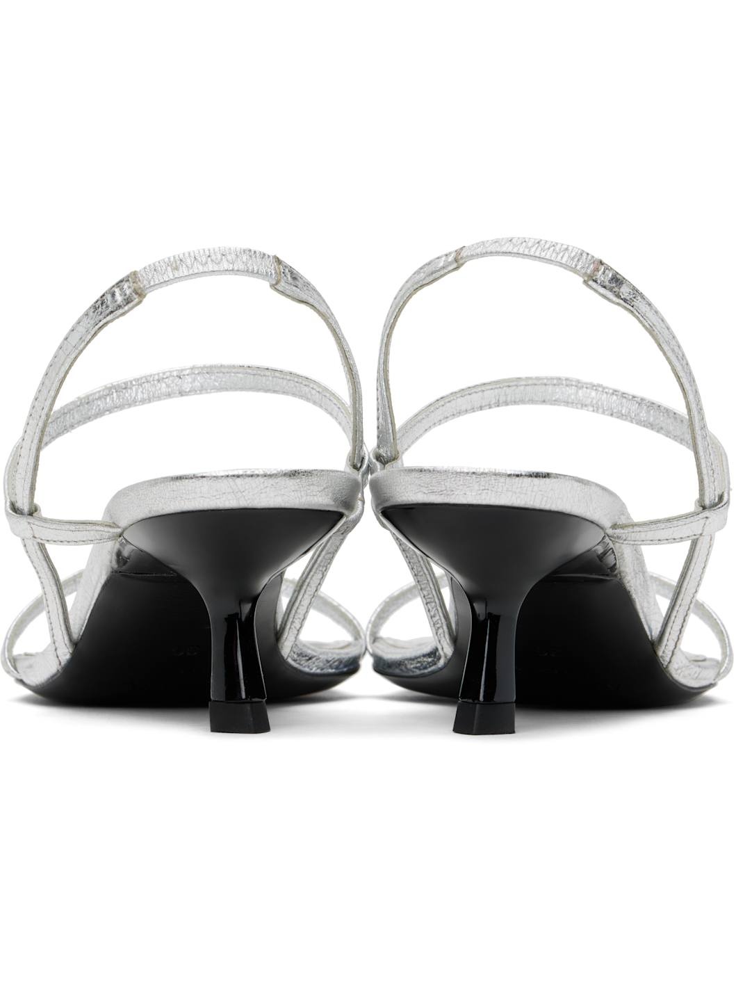 Silver Hilda Heeled Sandals - 2