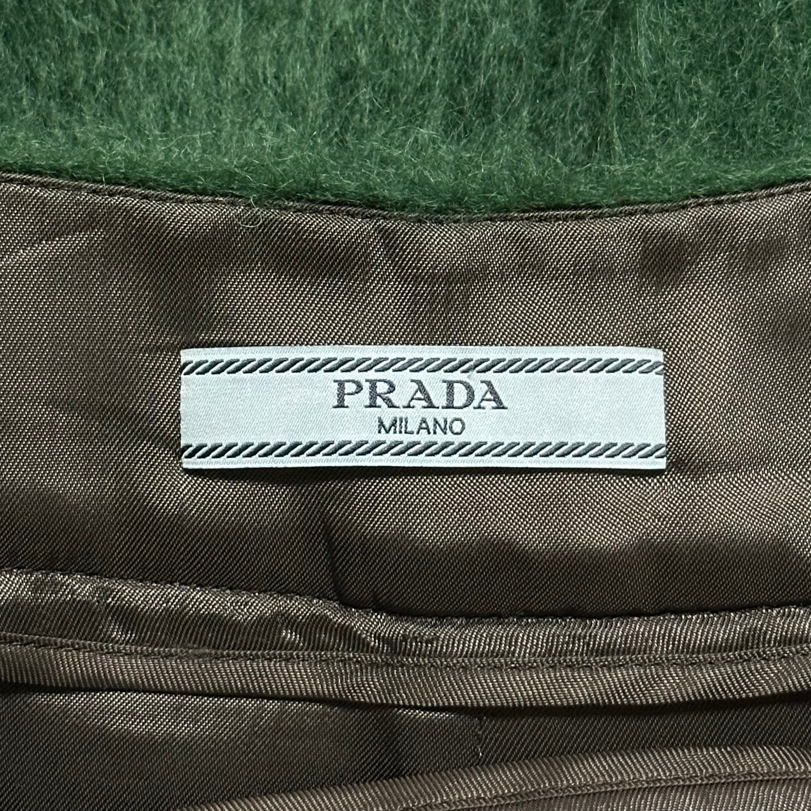 PRADA Fall Winter 2017 Alpaca Hair Fluted Midi Skirt - 6