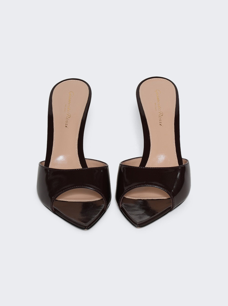 Elle 85 High Heel Sandals Burgundy 5