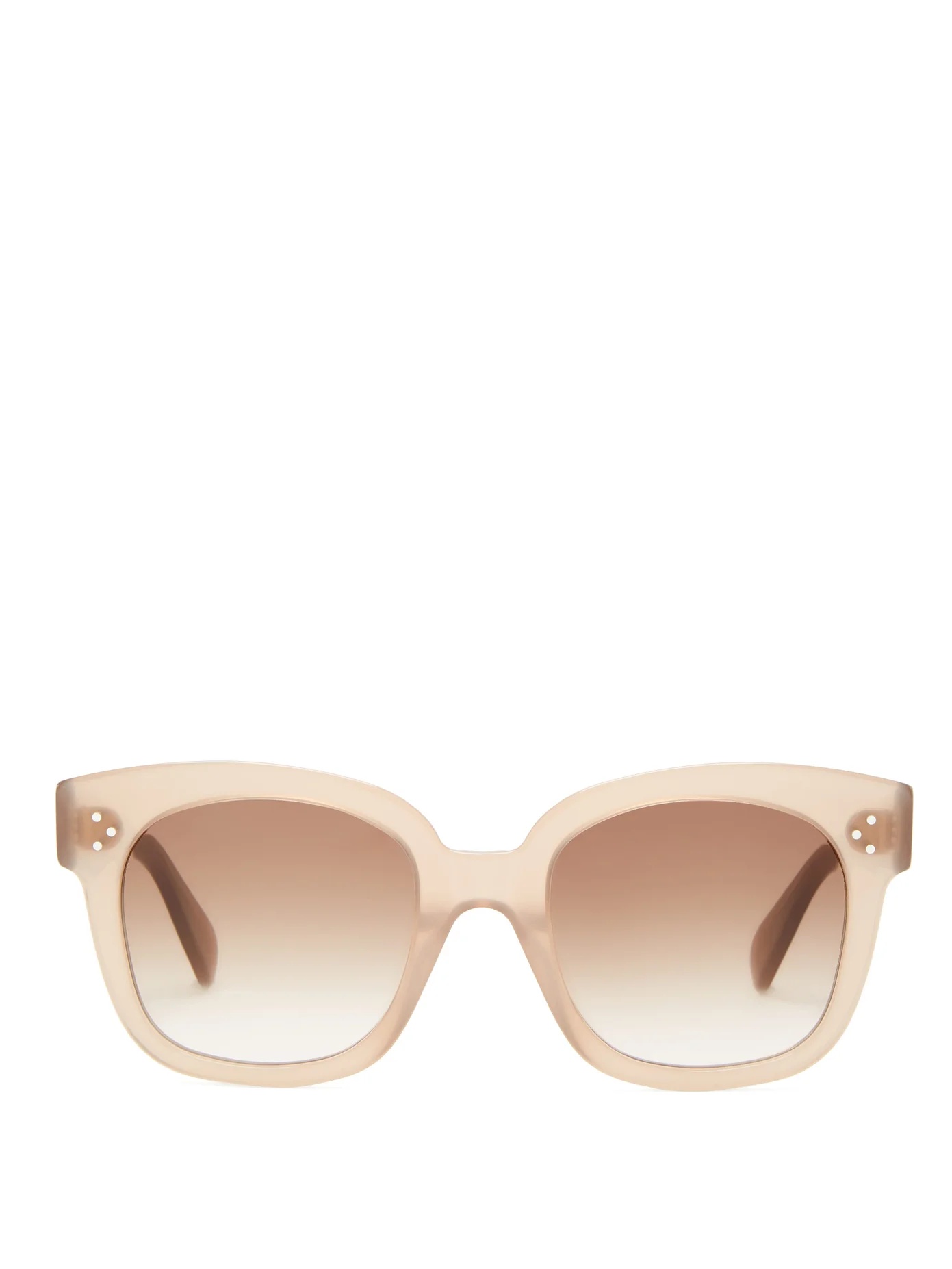 Oversized round acetate sunglasses - 1